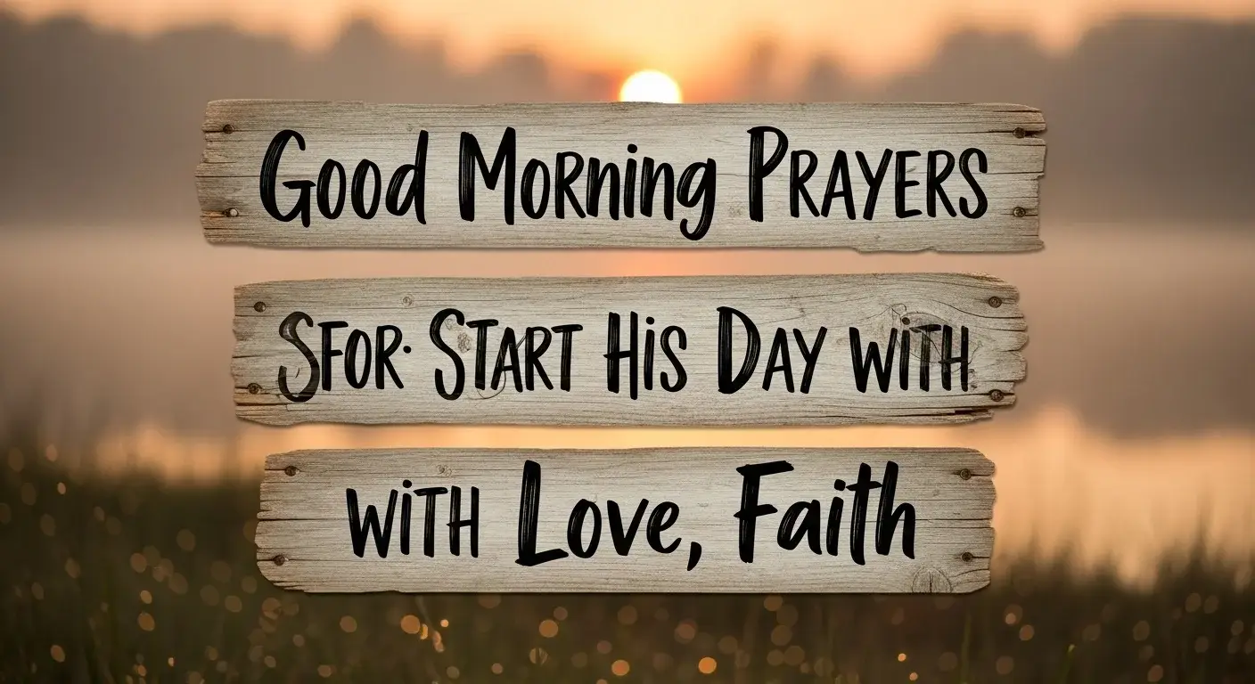 Good Morning Prayers for Him: Start His Day with Love, Faith,