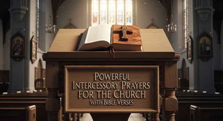 powerful Intercessory Prayers for the Church with Bible Verses